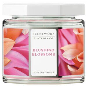 NIB ScentWorx Blushing Blossoms 3-Wick Candle
